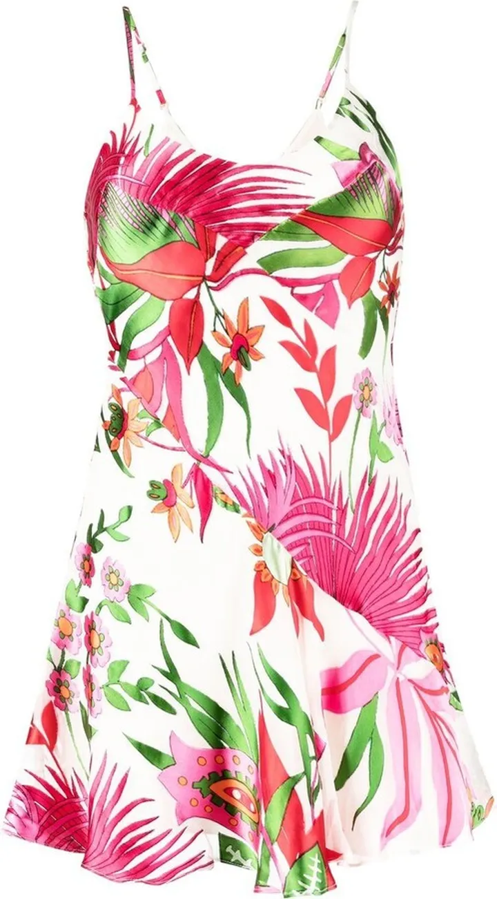 Floral-Print Mini Dress