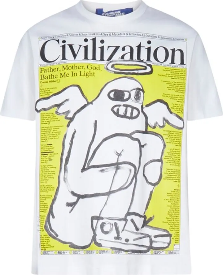 Junya Watanabe MAN Civilization Print T-Shirt