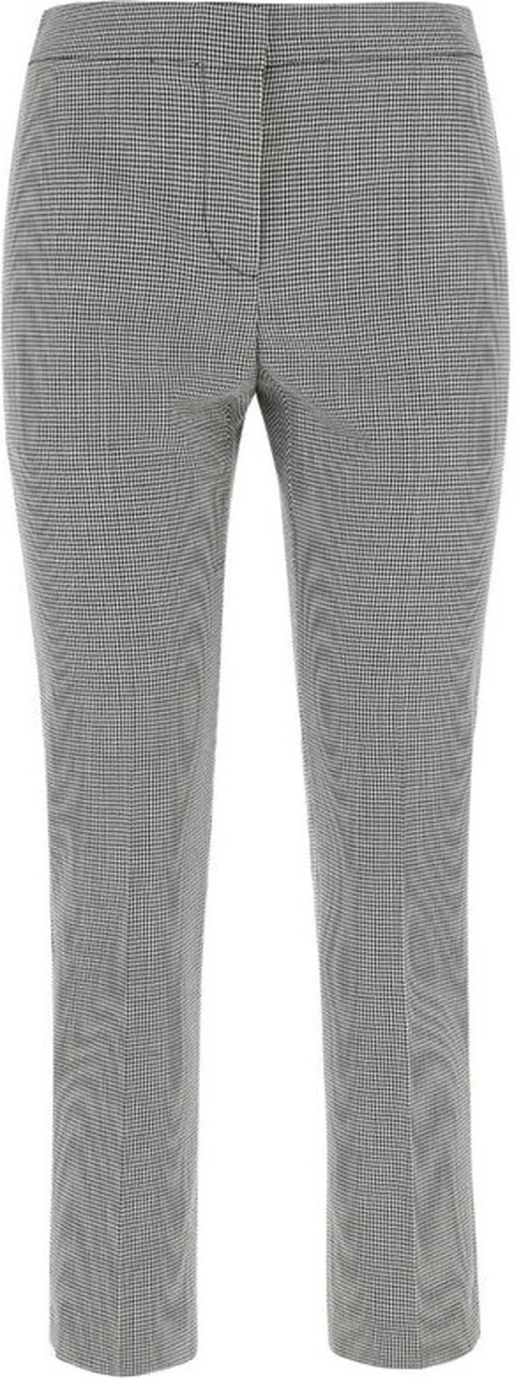 Alexander McQueen Mid-Rise Checked Cropped Trousers
