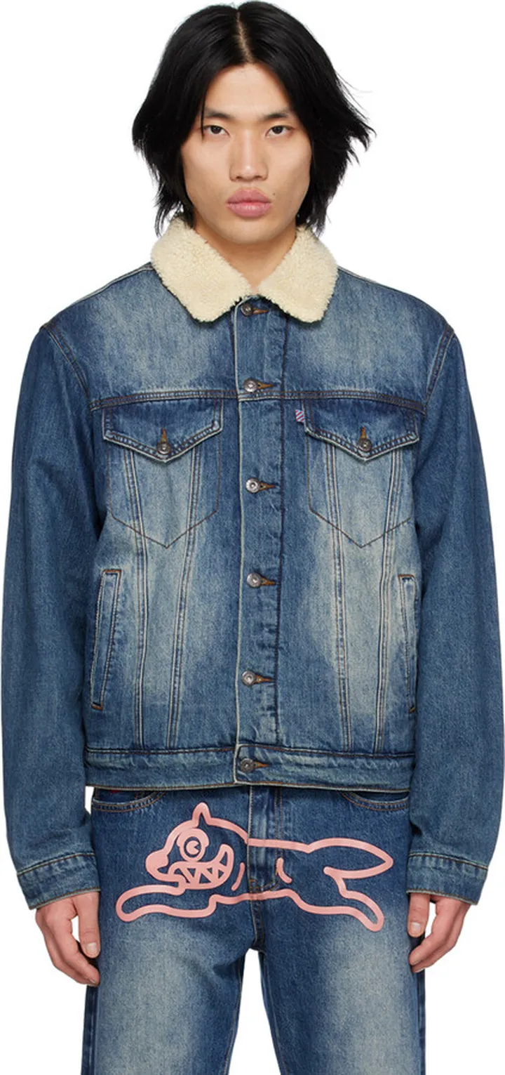 ICECREAM Indigo Paneled Denim Jacket