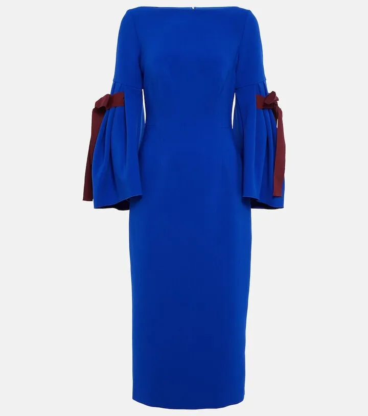 Calispi crepe midi dress