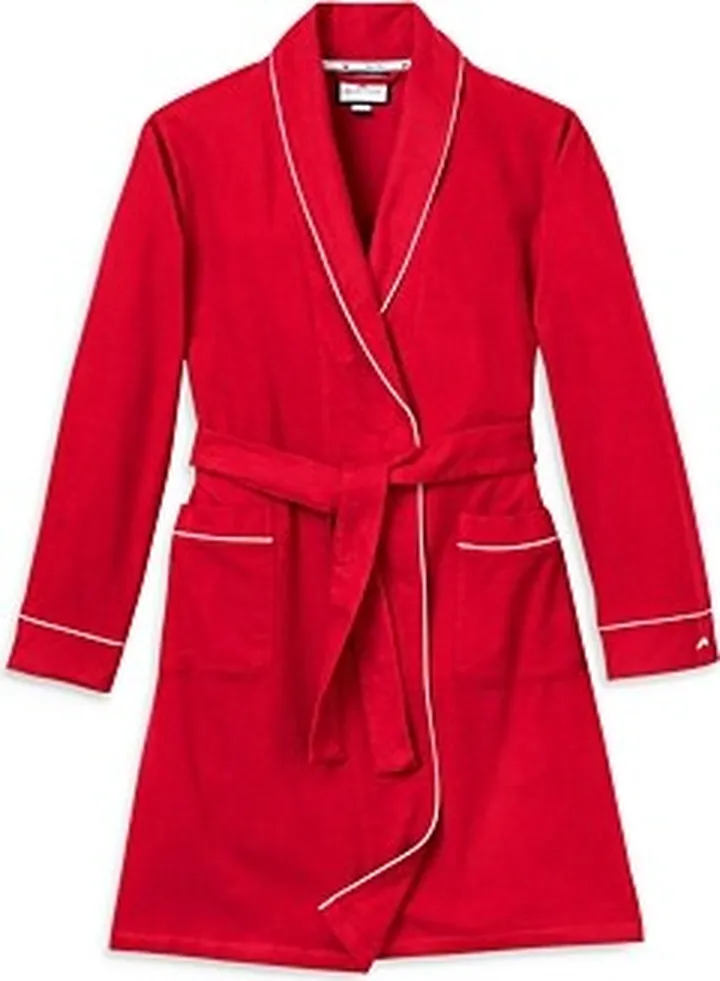 Petite Plume Red Flannel Robe