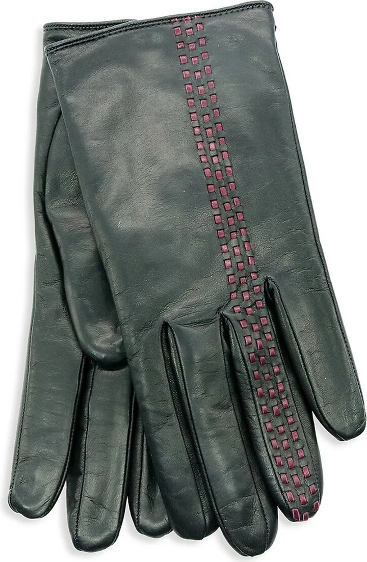 Woven Leather Gloves