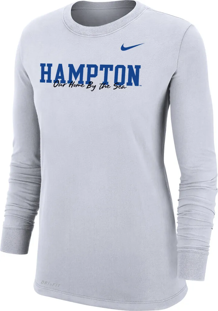 Nike Women's College Dri-FIT 365 Hampton Long-Sleeve T-Shirt in White