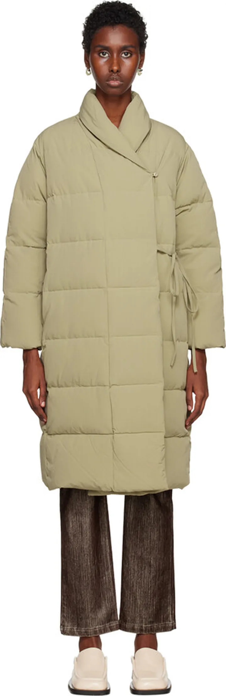 Paloma Wool Khaki Etherea Down Coat