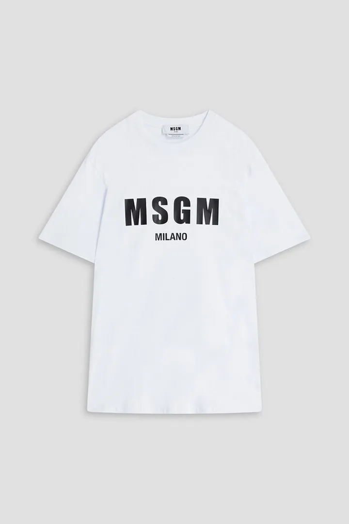 Printed cotton-jersey T-shirt