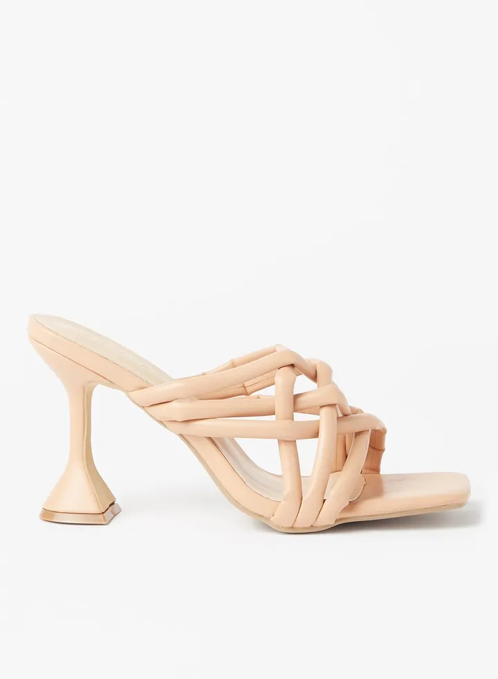 Padded Strappy Sands Peach