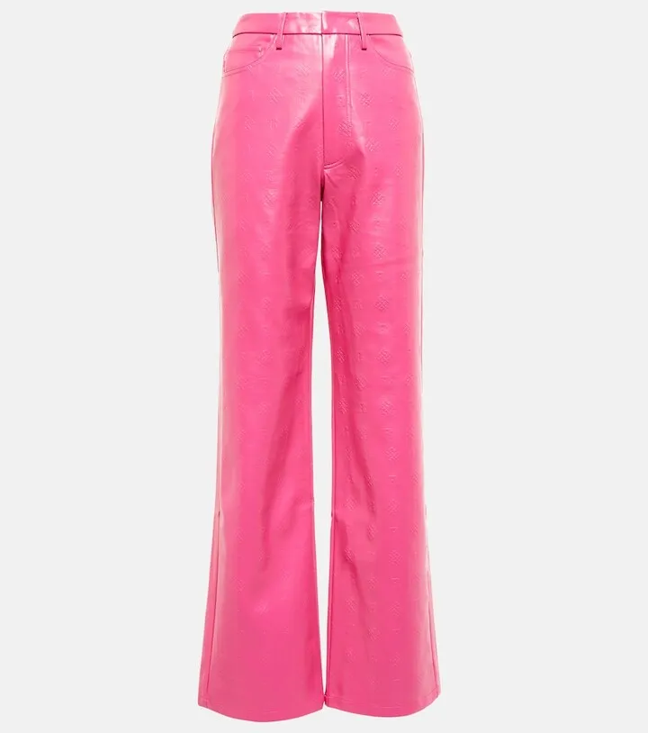Rotie high-rise faux leather pants