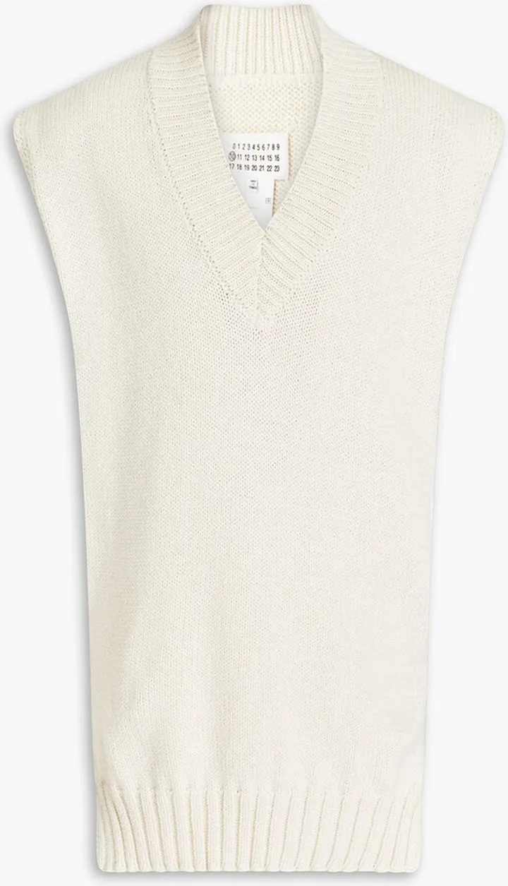 Cotton-blend vest