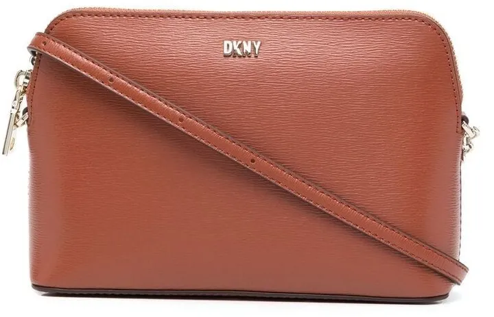 Logo-Lettering Leather Cross-Body Bag