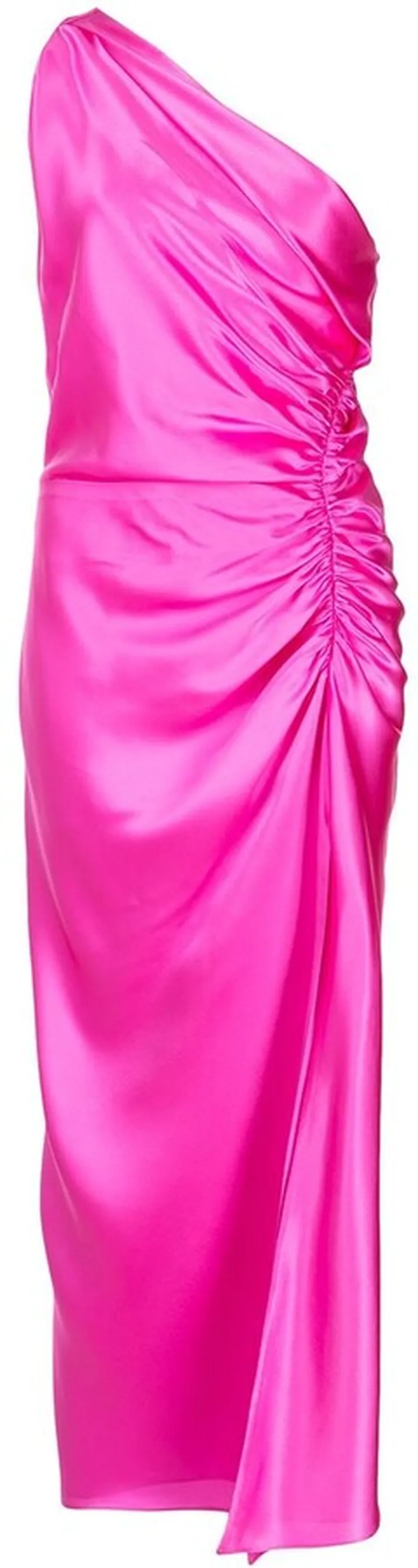 One-Shoulder Silk Dress
