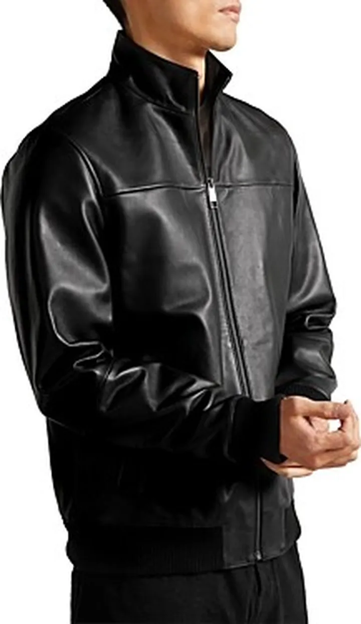 Ted Baker Leadon Leather Bomber Jacket