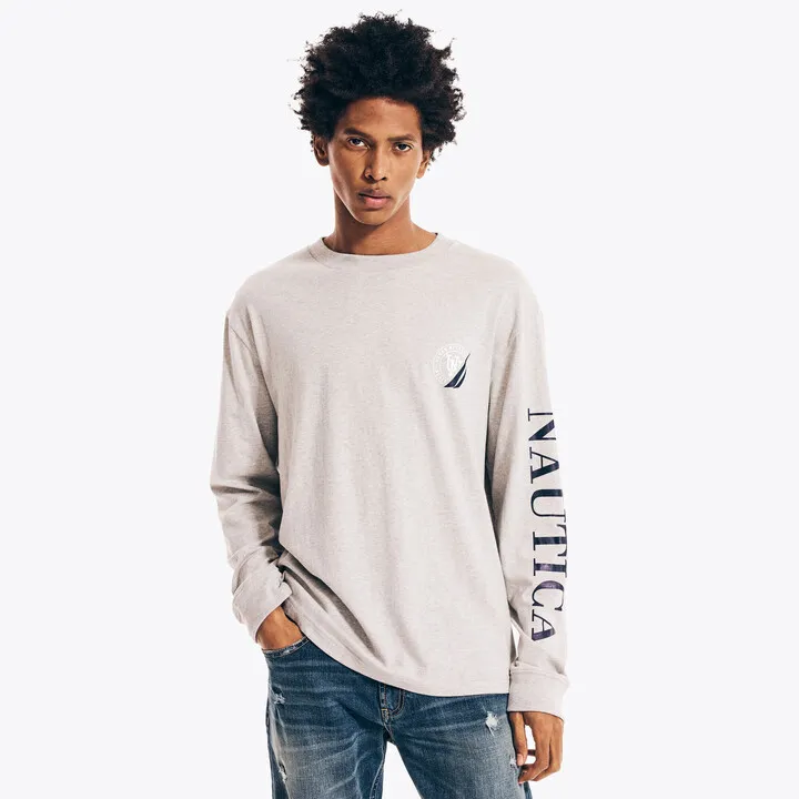 Urban Necessities X Nautica Graphic Long-Sleeve T-Shirt