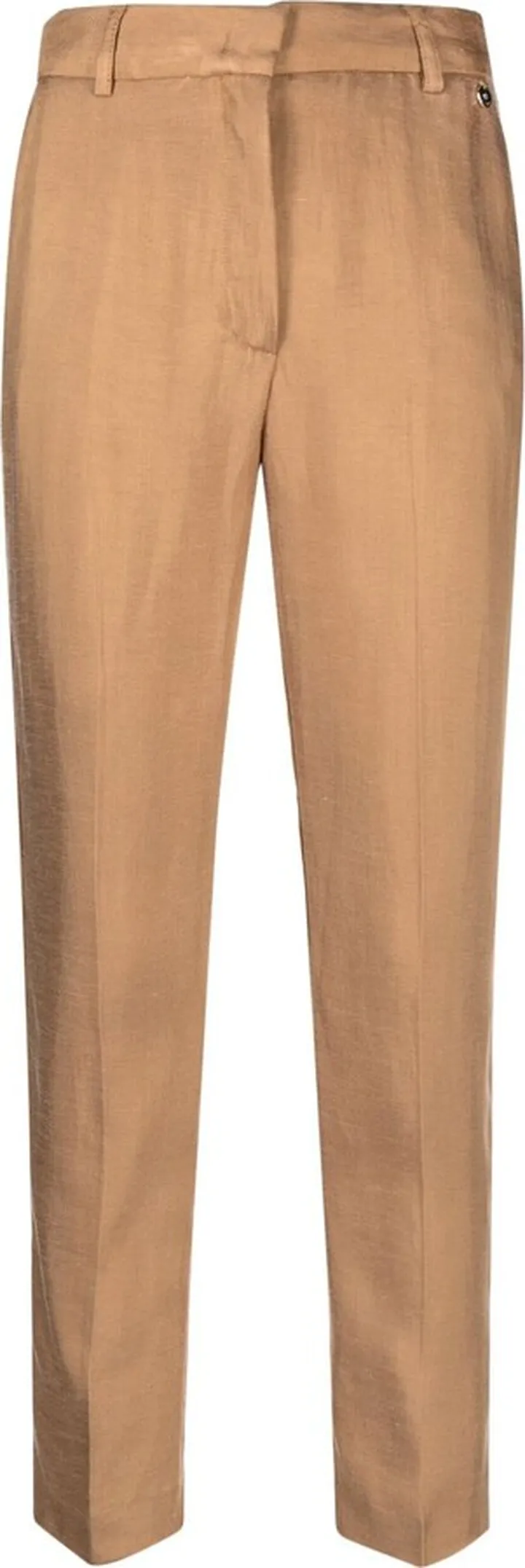 Cropped Straight-Leg Trousers