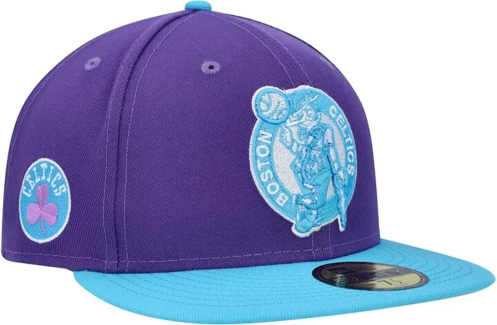 Men's New Era Purple Boston Celtics Vice 59FIFTY Fitted Hat