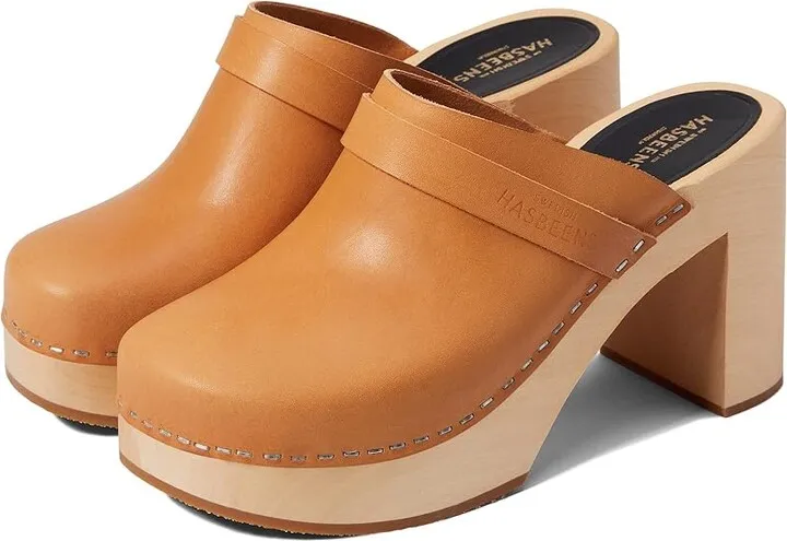 Swedish Hasbeens Husband Sky High (Nature) Women's Clog Shoes