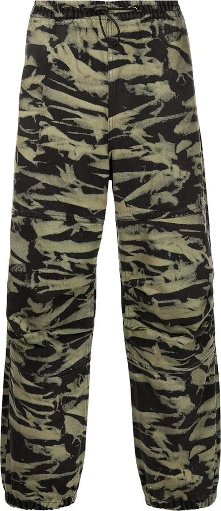 Camouflage-Print Wide Leg Trackpants