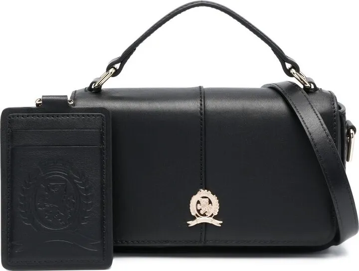 Leather Logo-Plaque Crossbody-Bag