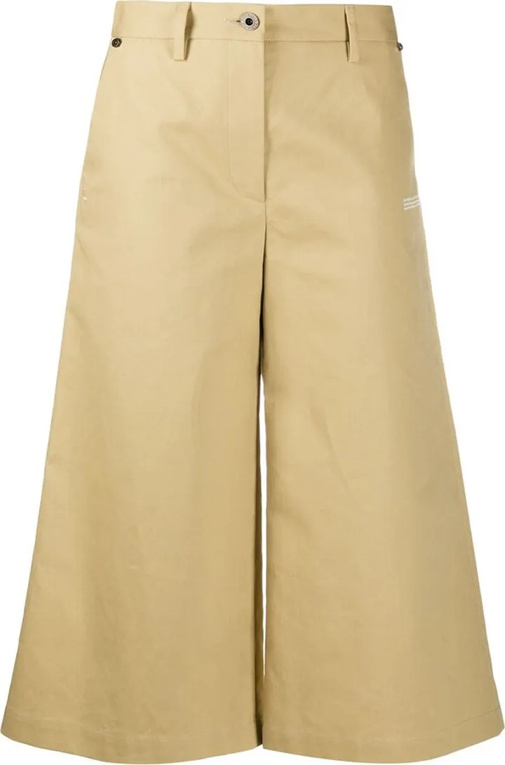 Wide Leg Cropped Trousers