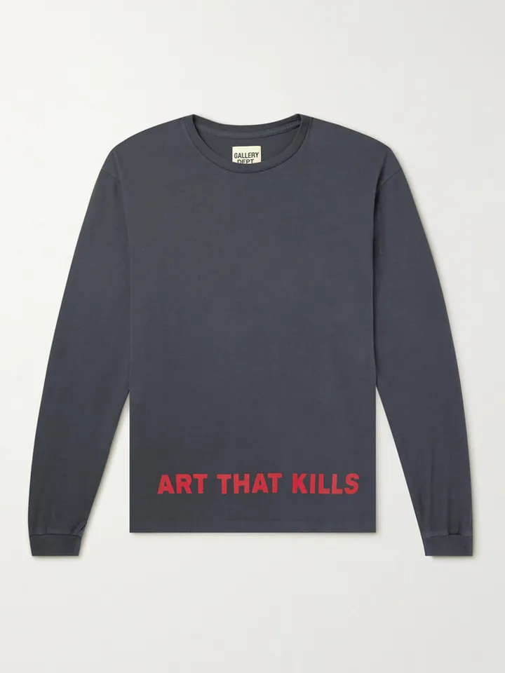 Anarchy Printed Cotton-Jersey T-Shirt