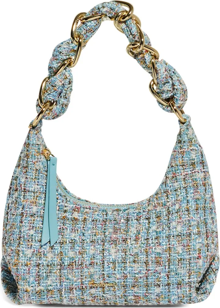 We Allure Vegan Leather & Wool Shoulder Bag