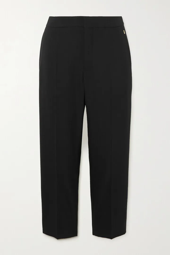 Chloé - Cropped Wool-blend Skinny Pants - Black