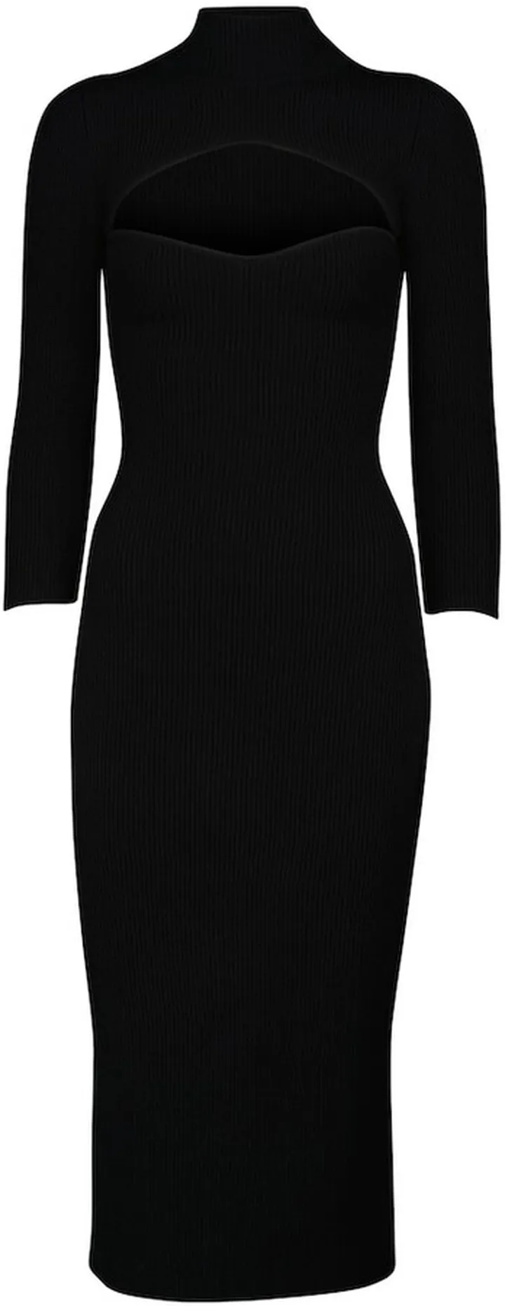 Mischa ribbed-knit midi dress