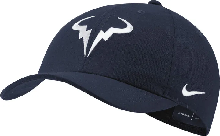 Nike UnisexCourt AeroBill Rafa Heritage86 Tennis Hat in Blue
