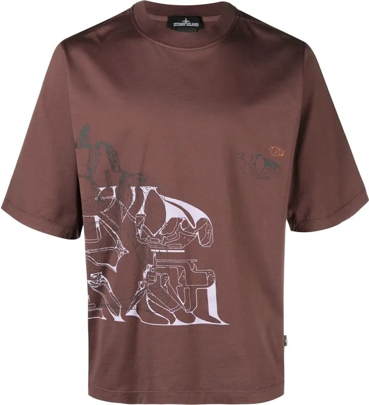 graphic-print short-sleeve T-shirt
