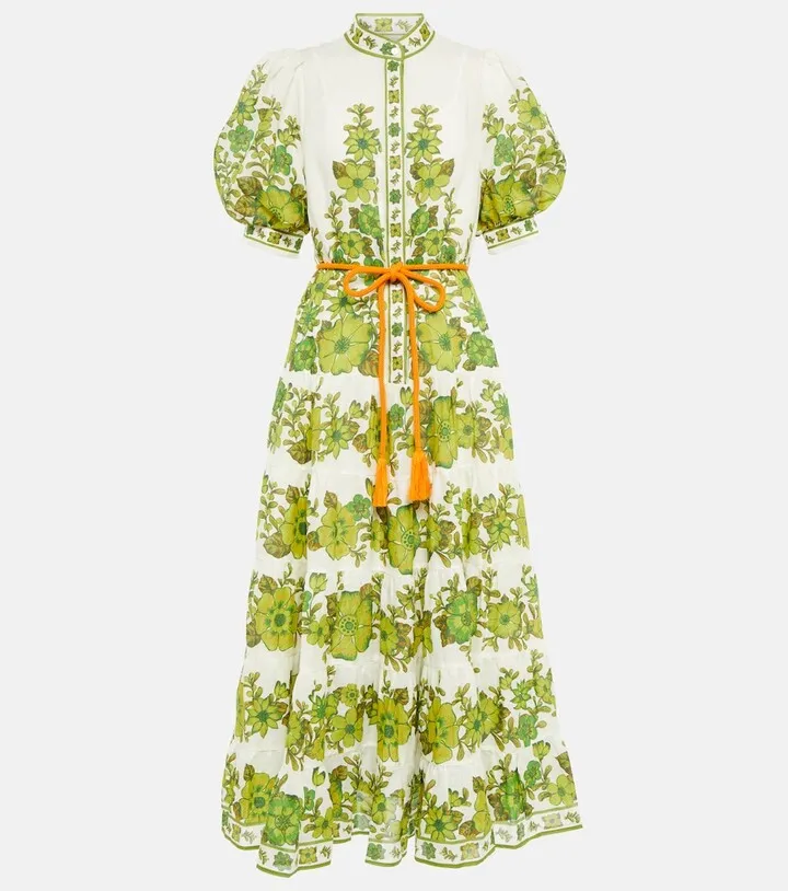 Wallis floral cotton midi dress