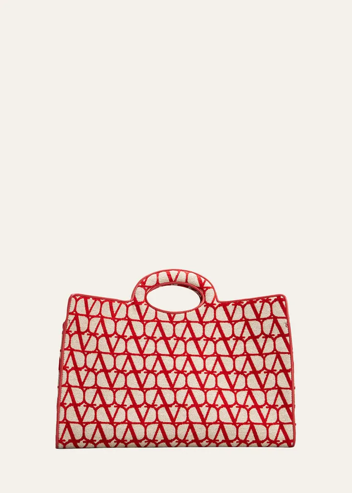 Sculpture Monogram East-West Tote Bag
