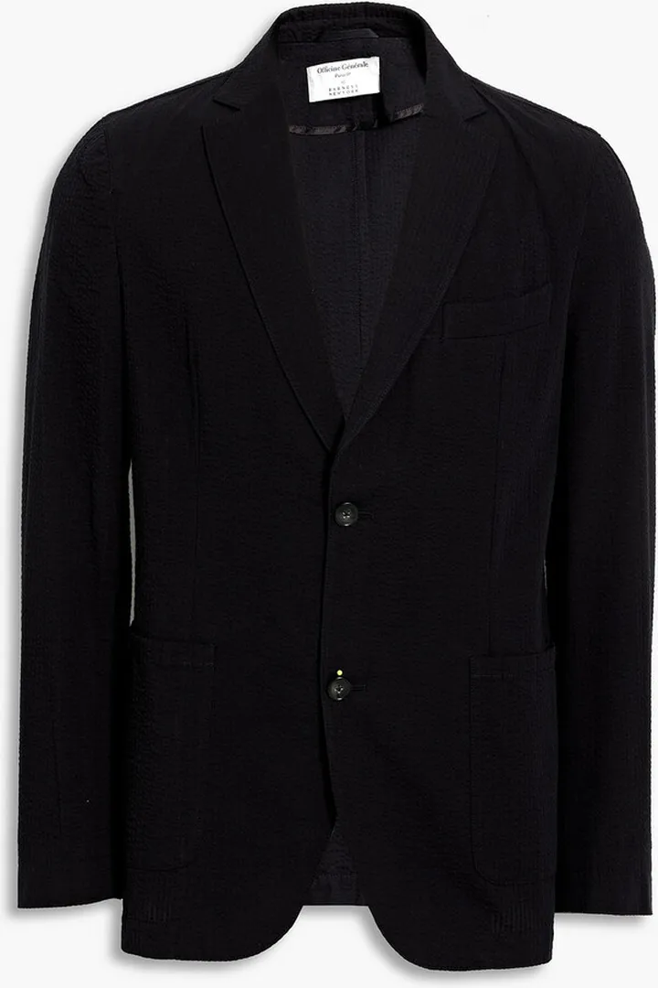 Lightest cotton-seersucker blazer