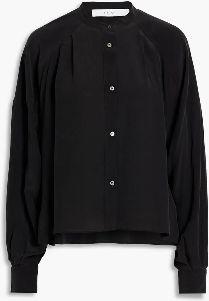 Issa silk-crepe blouse