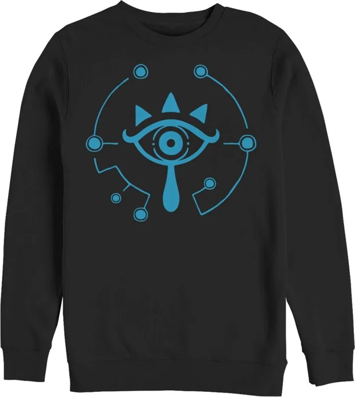 Men's Nintendo Zelda Breath of the Wild Eye Sweatshirt - Black - 2X Large