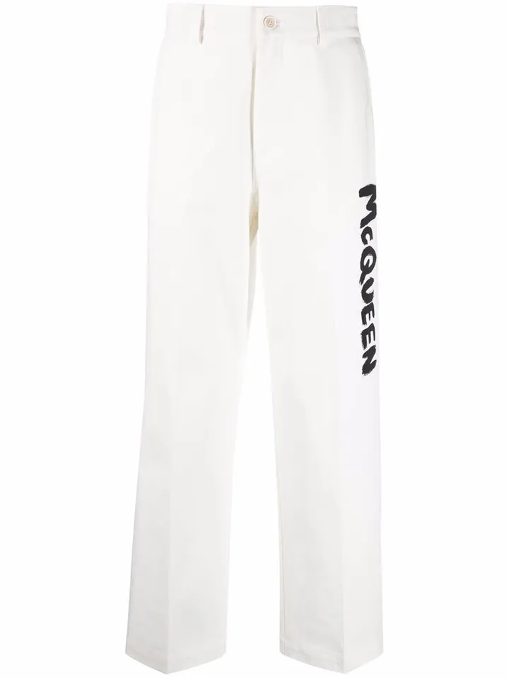 Logo Straight Leg Trousers