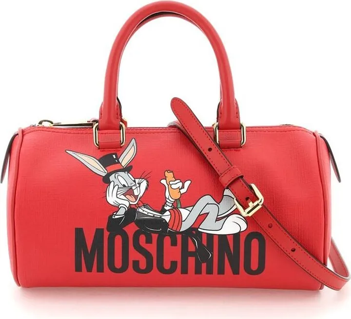 Moschino Bugs Bunny Printed Zipped Tote Bag
