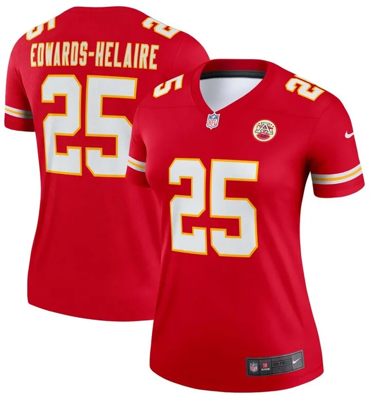 Women's Clyde Edwards-Helaire Red Kansas City Chiefs Legend Jersey