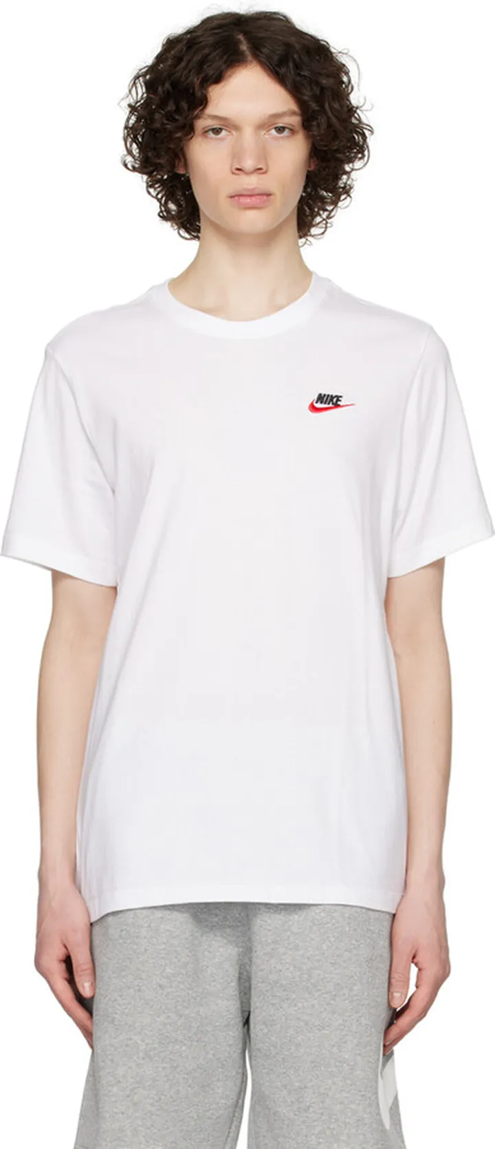 Nike White Sportswear Club T-Shirt
