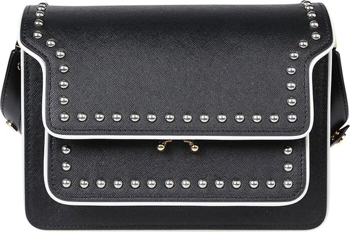 Marni Trunk Stud-Detailed Shoulder Bag