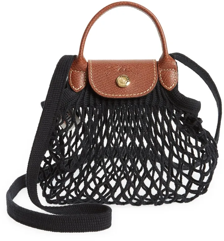 Le Pliage Extra Small Filet Knit Shoulder Bag