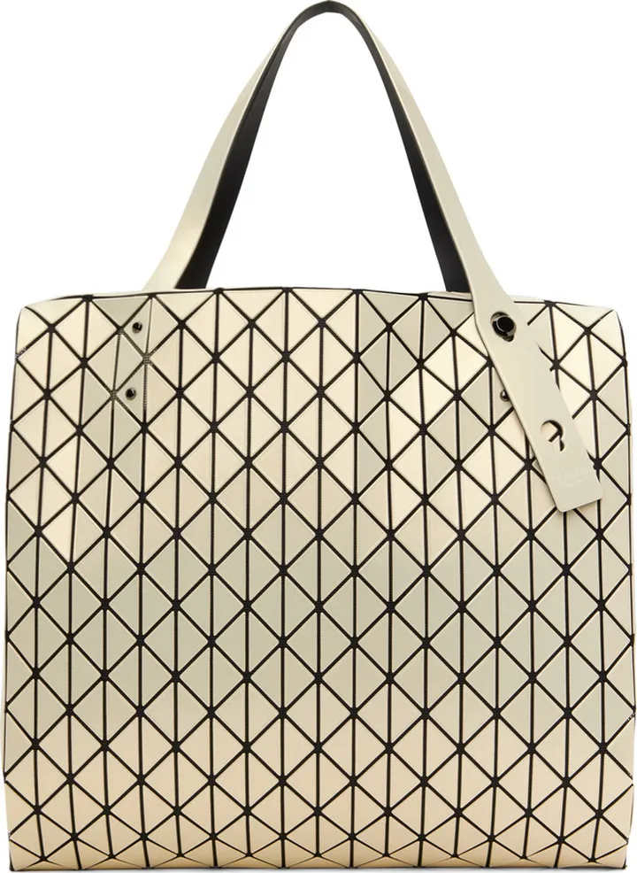 Bao Bao Issey Miyake Off-White Row Metallic Tote