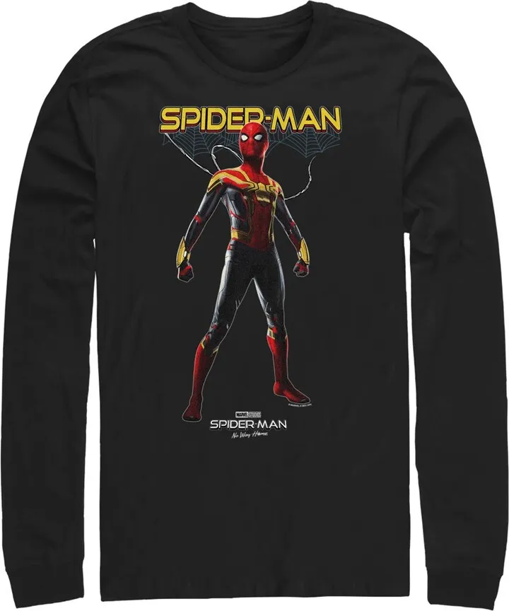 Men's Marvel Spider-Man: No Way Home Web Hero Long Sleeve Shirt - Black - Small