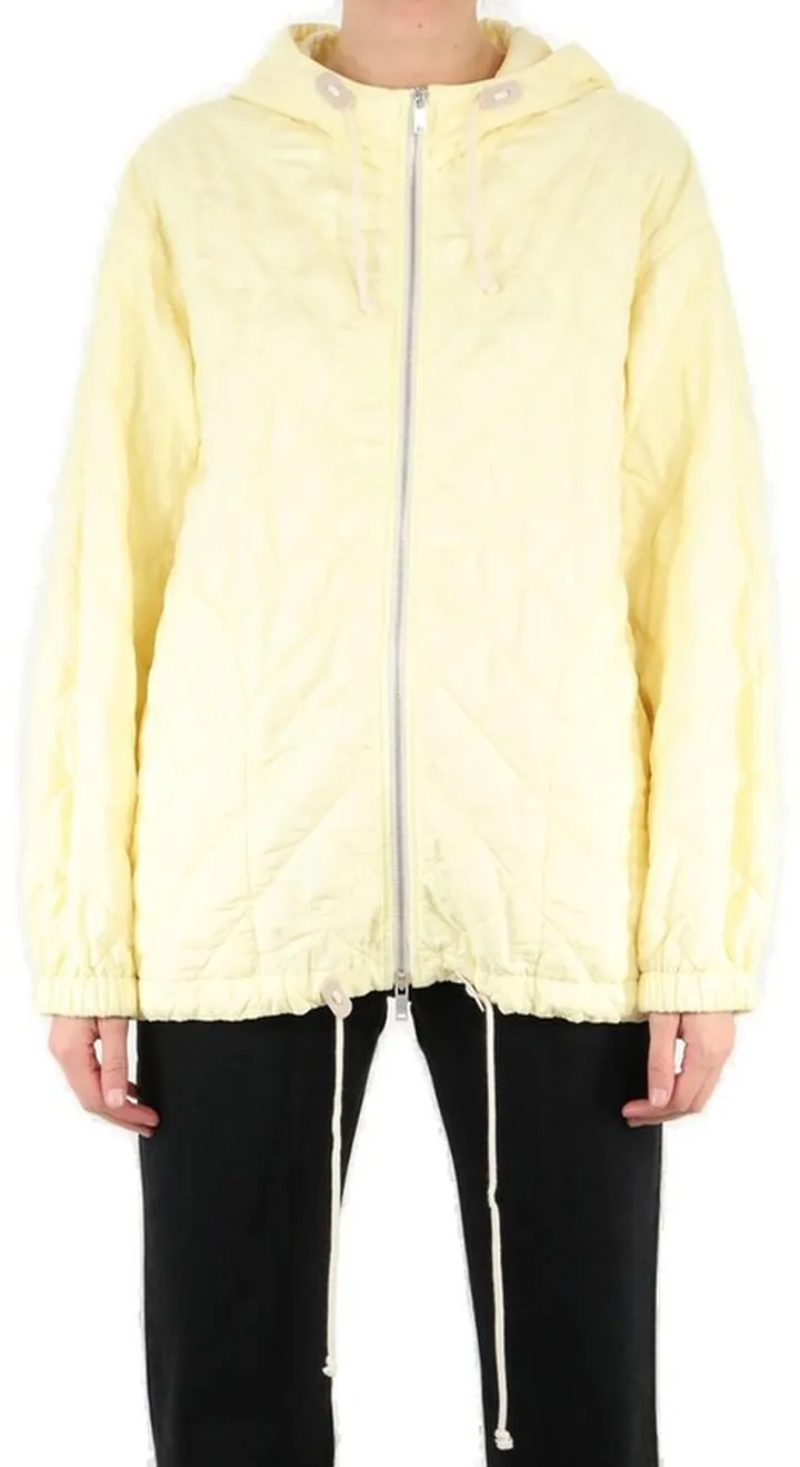 Jil Sander Diamond-Quilted Hooded Jacket