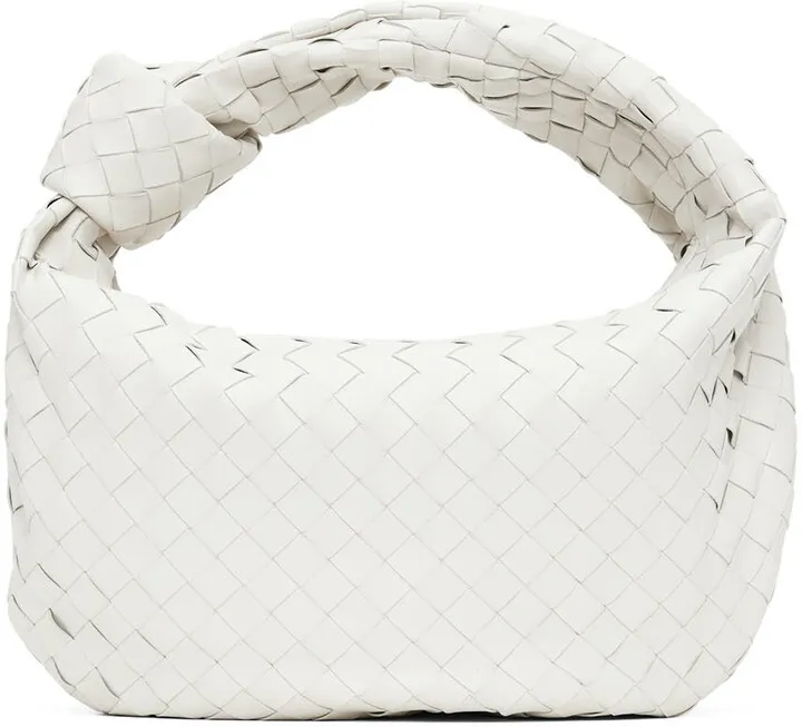 Bottega Veneta White Teen Jodie Bag