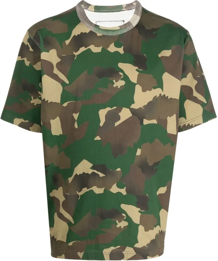 camouflage organic-cotton T-shirt
