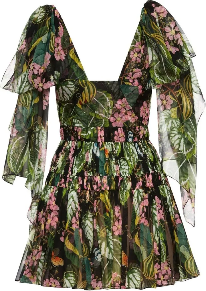 Floral-Print Minidress