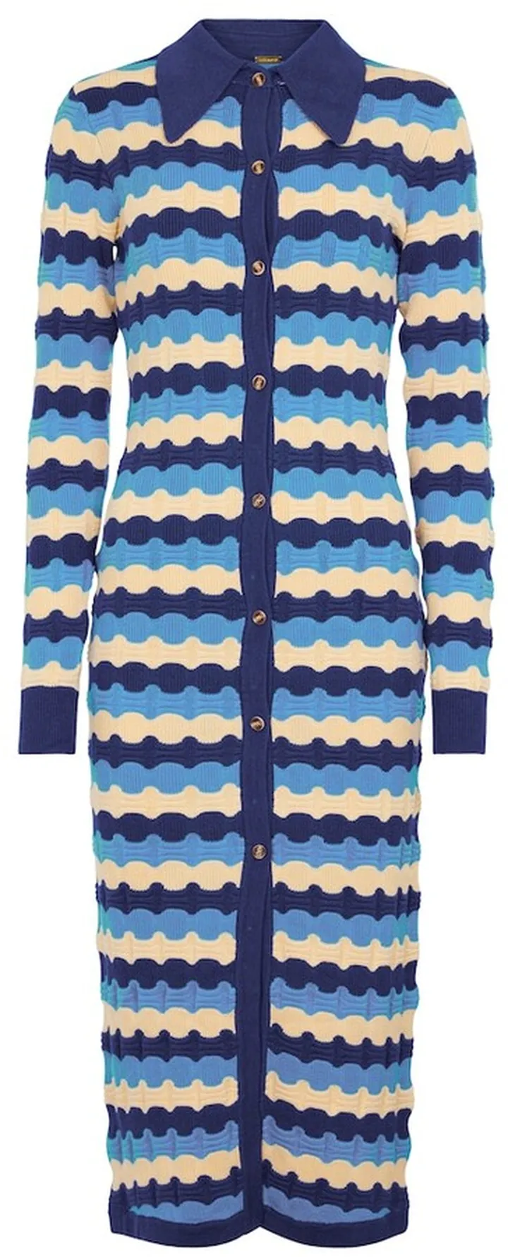 Jacquard knit midi dress