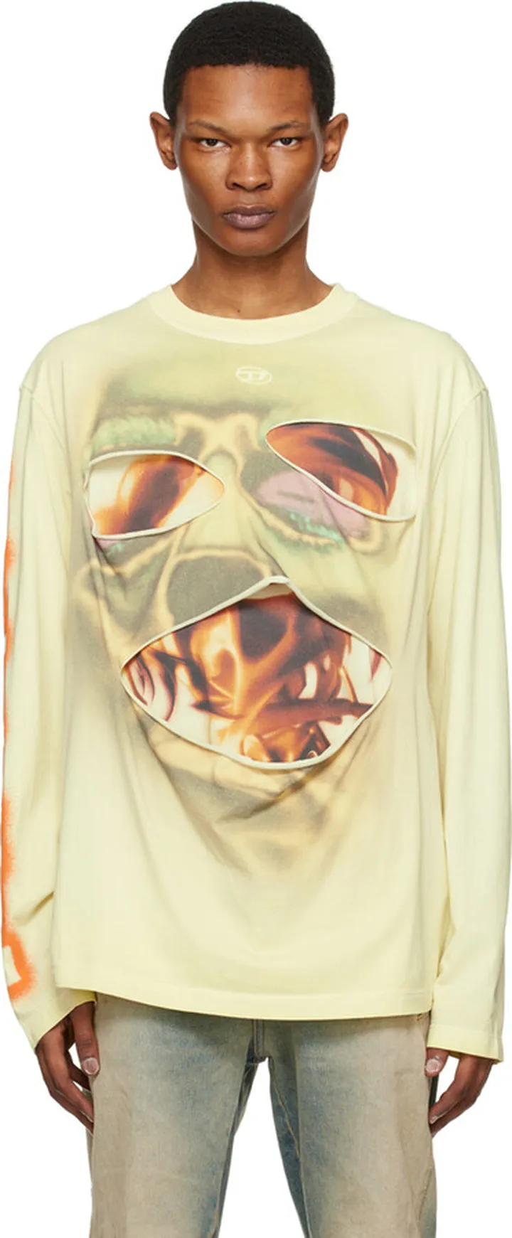 Diesel Yellow T-Crany Long Sleeve T-Shirt
