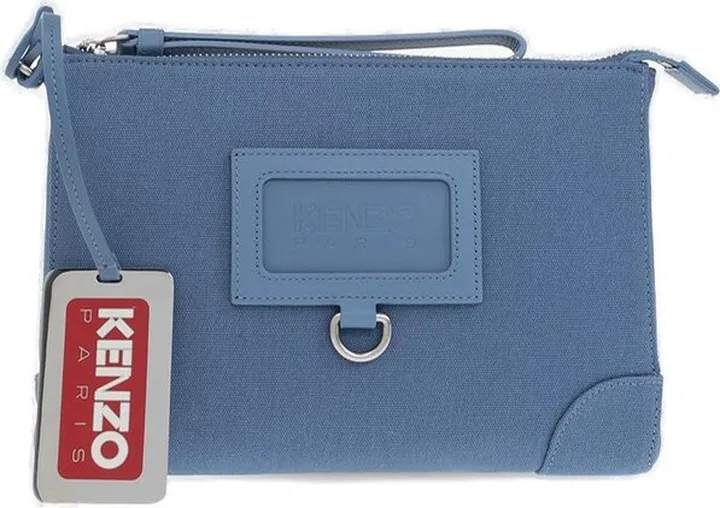 Kenzo Logo Patch Wrist Strap Purse