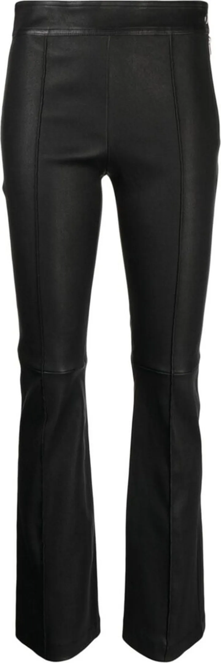 Flared Leather Trousers